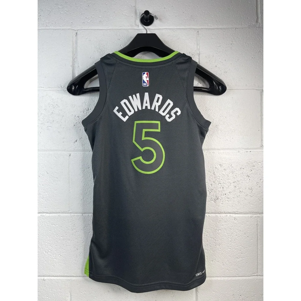 Jordan Timberwolves Anthony Edwards #5 Statement Edition Jersey Size Youth